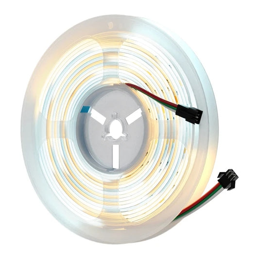 COB CCT LED Strip 24V DC High Density Flexible 576 LED/m 5M/Roll