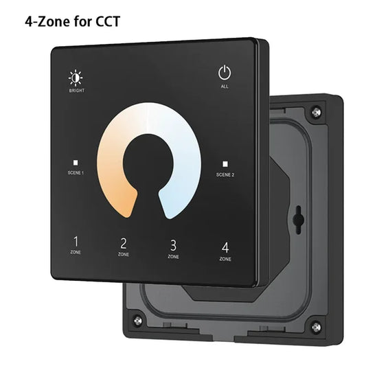 Wall Mounted Touch Panel Remote CCT/RGB/RGBW/Dim Controller