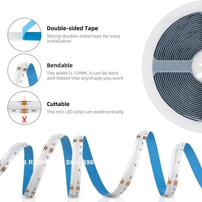 RGBW COB LED Strip Light 12v