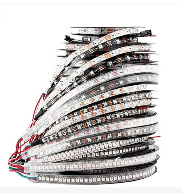 144 LED/m RGBIC Pixel Led Strip Light White PCB IP30