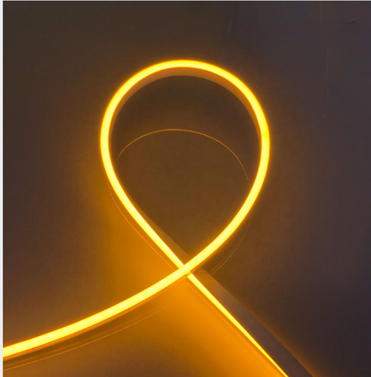 NSF2-4M Slim LED Neon Flex 9.6W 12V YELLOW 5m/Unit