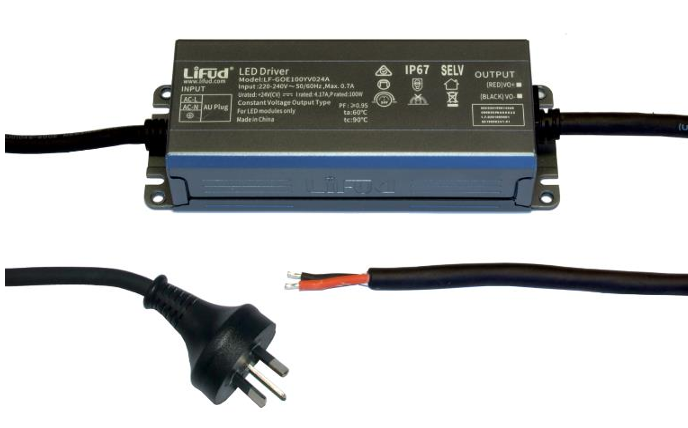 LIFUD 100W AUP IP67 CV 24vDC 4.16A Adjustable LED DRIVER