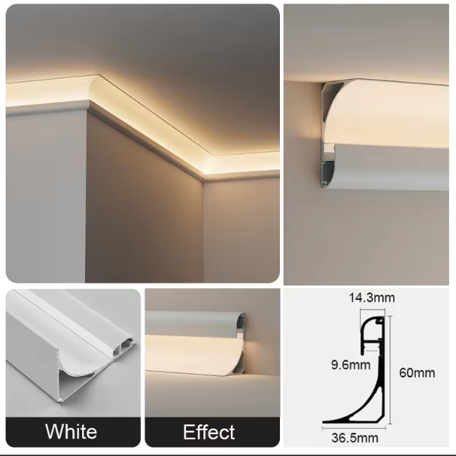 2m LED Aluminum Profile Top Corner