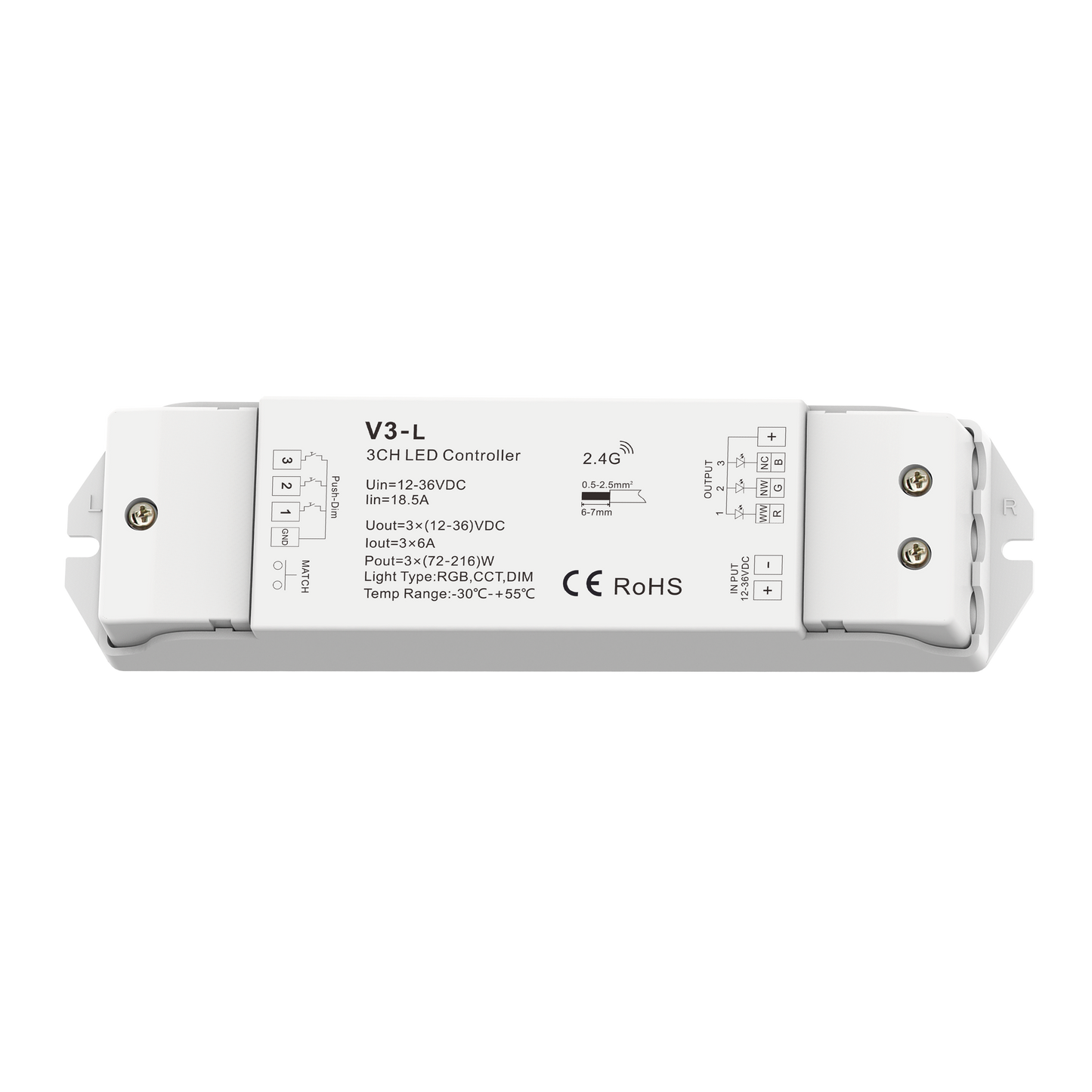 V3-L 3 in 1 LED Controller 3ch 18A